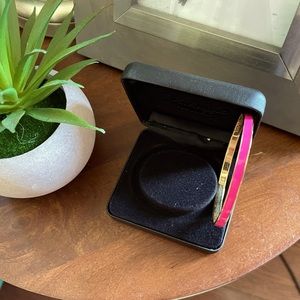 Kate Spade “In The Pink” Enamel Bangle Bracelet